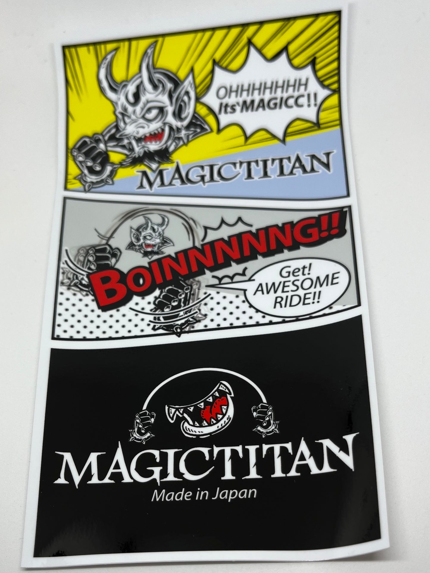 MagicTitan comic style sticker
