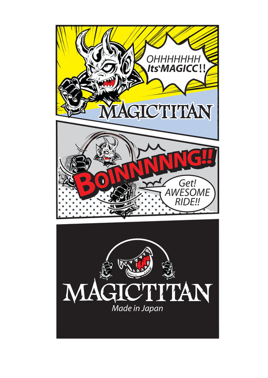 MagicTitan comic style sticker