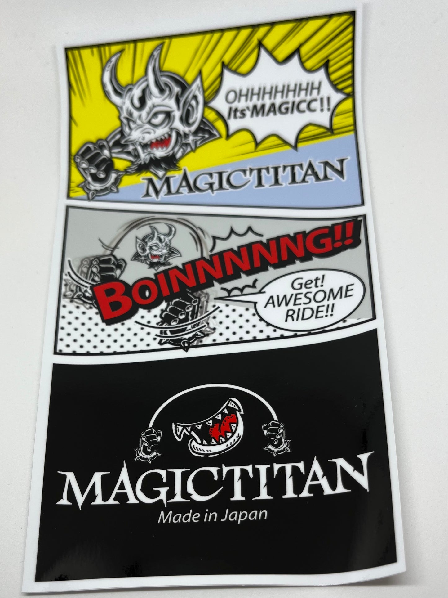 MagicTitan（マジックチタン）コミック風ステッカー